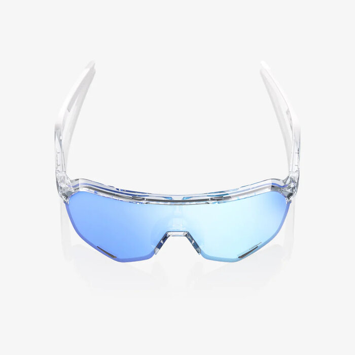 100% 100% S2 SUNGLASSES POLISHED TRANSLUCENT - HIPER BLUE