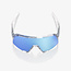 100% S3 SUNGLASSES POLISHED TRANSLUCENT - HIPER BLUE