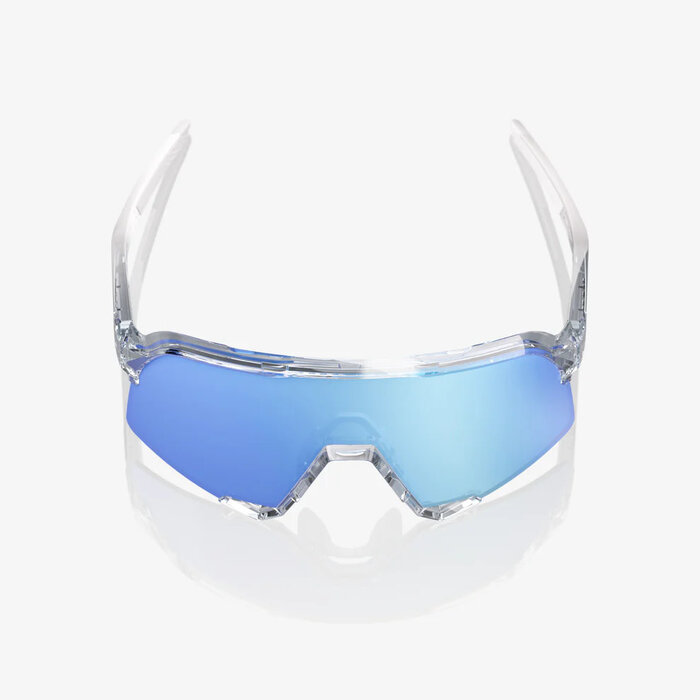 100% 100% S3 SUNGLASSES POLISHED TRANSLUCENT - HIPER BLUE