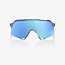 100% S3 SUNGLASSES POLISHED TRANSLUCENT - HIPER BLUE