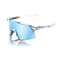 100% S3 SUNGLASSES POLISHED TRANSLUCENT - HIPER BLUE