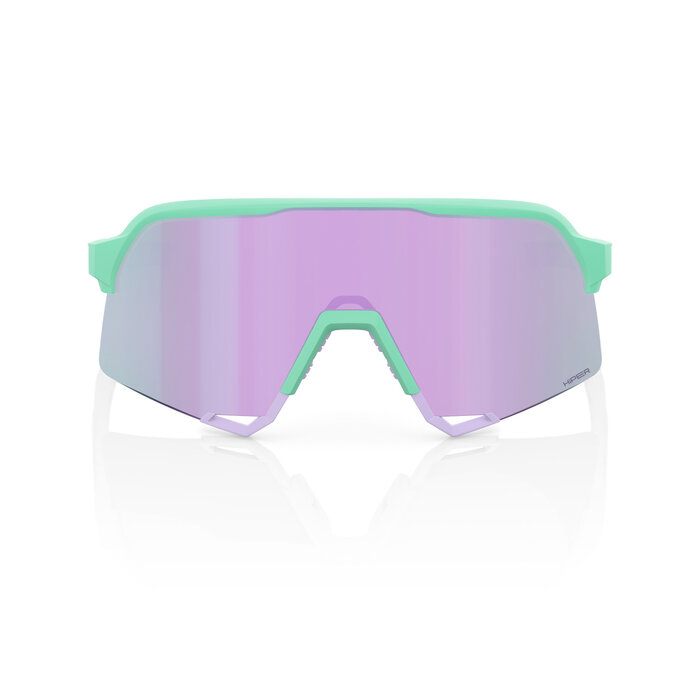 100% 100% S3 SUNGLASSES SOFT TACT MINT - HIPER LAVENDER