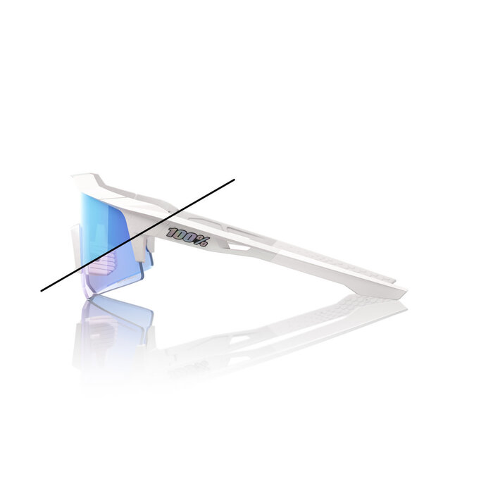 100% 100% SPEEDCFAFT XS SUNGLASSES BASTILLE LE BLUE MIRROR PHOTOCHROMIC