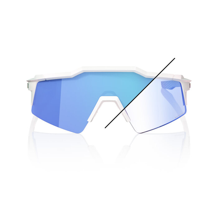 100% 100% SPEEDCFAFT SL SUNGLASSES BASTILLE LE BLUE MIRROR PHOTOCHROMIC