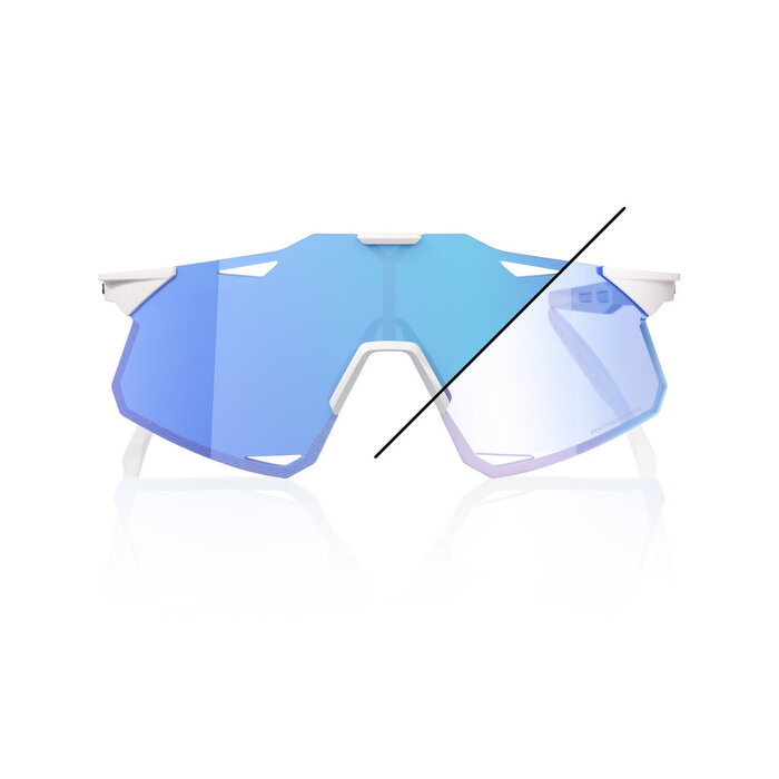 100% 100% HYPERCRAFT BASTILLE LE SUNGLASSES BLUE MIRROR PHOTOCHROMIC