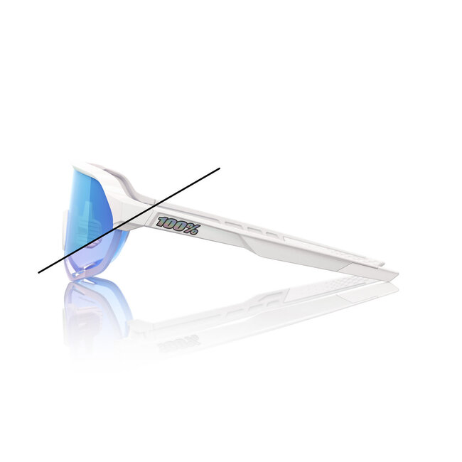 100% 100% S2 BASTILLE LE SUNGLASSES BLUE MIRROR PHOTOCHROMIC