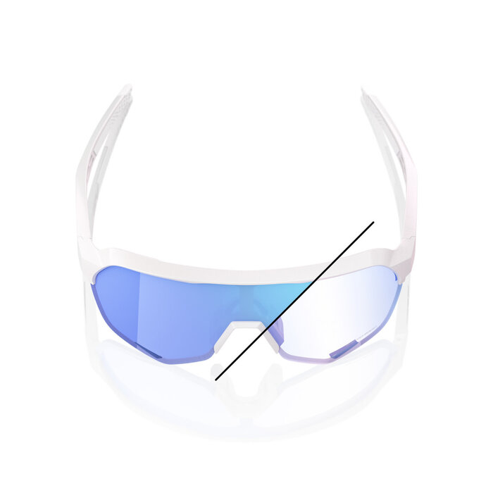 100% 100% S2 BASTILLE LE SUNGLASSES BLUE MIRROR PHOTOCHROMIC