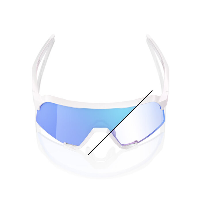 100% 100% S3 BASTILLE LE SUNGLASSES BLUE MIRROR PHOTOCHROMIC