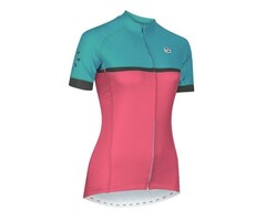 SOLO SOLO LADIES CADENCE JERSEY TEAL BLUE / WATERMELON PINK