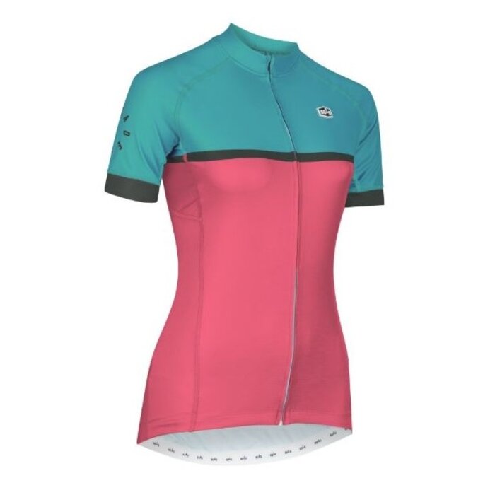 SOLO SOLO LADIES CADENCE JERSEY TEAL BLUE / WATERMELON PINK