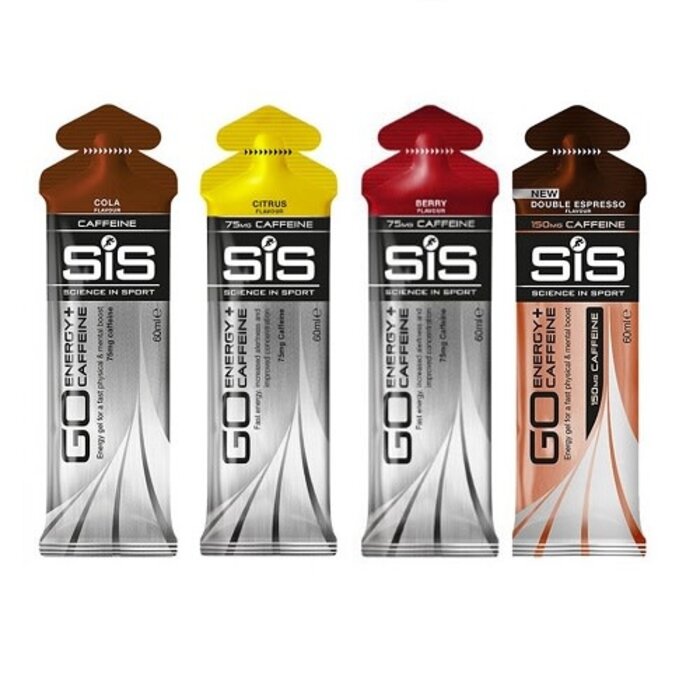 SCIENCE IN SPORT SIS GO PLUS CAFFINE ENERGY GEL 60ML