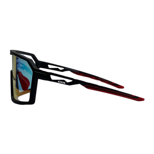 CYKAL DECLINE SUNGLASSES MATT BLACK / RED PHOTOCHROMIC