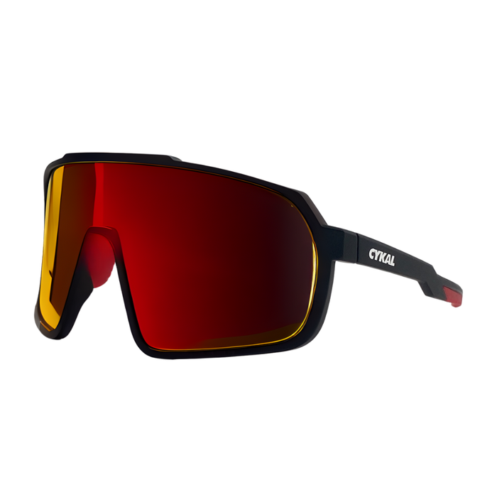 CYKAL CYKAL DESCENDER SUNGLASSES MATT BLACK / RED FLASH
