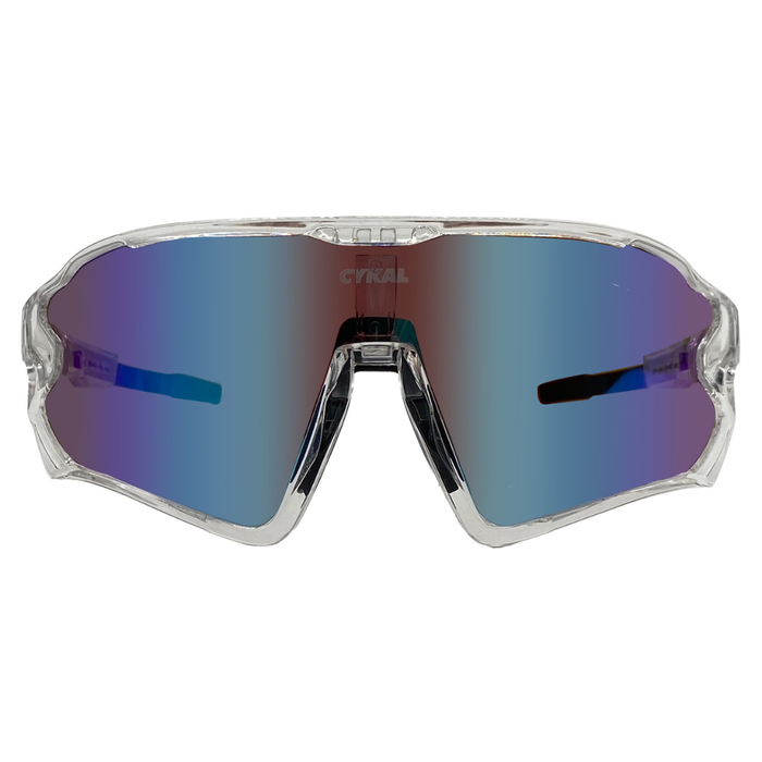 CYKAL CYKAL ENDURO SUNGLASSES CLEAR / BLUE FLASH