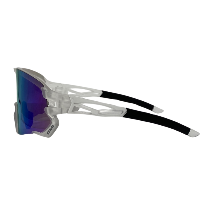 CYKAL CYKAL HAMMER SUNGLASSES MATT CLEAR / BLUE FLASH
