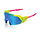 100% KORBIN X SUNGLASSES SATIN NEON / BLUE MIRROR