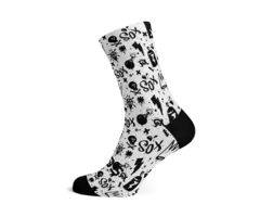 SOX SOX WHITE DOODLE SOCKS