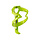 BONTRAGER ELITE RECYCLED WATER BOTTLE CAGE - GREEN VISIBLITY