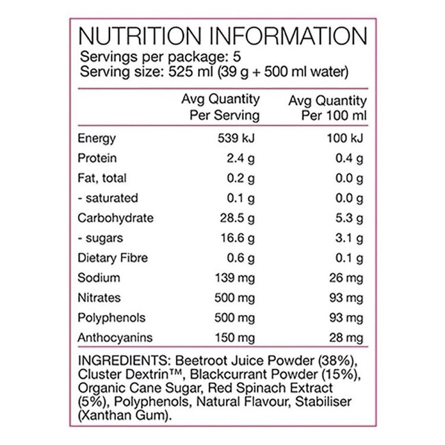 PURE PERFORMANCE RACE READY NITRATES 39G X 5