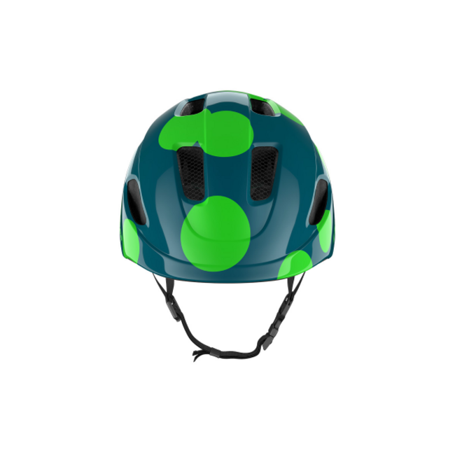 LAZER NUTZ 2.0 KC KIDS HELMET GREEN DOTS (50-56CM)