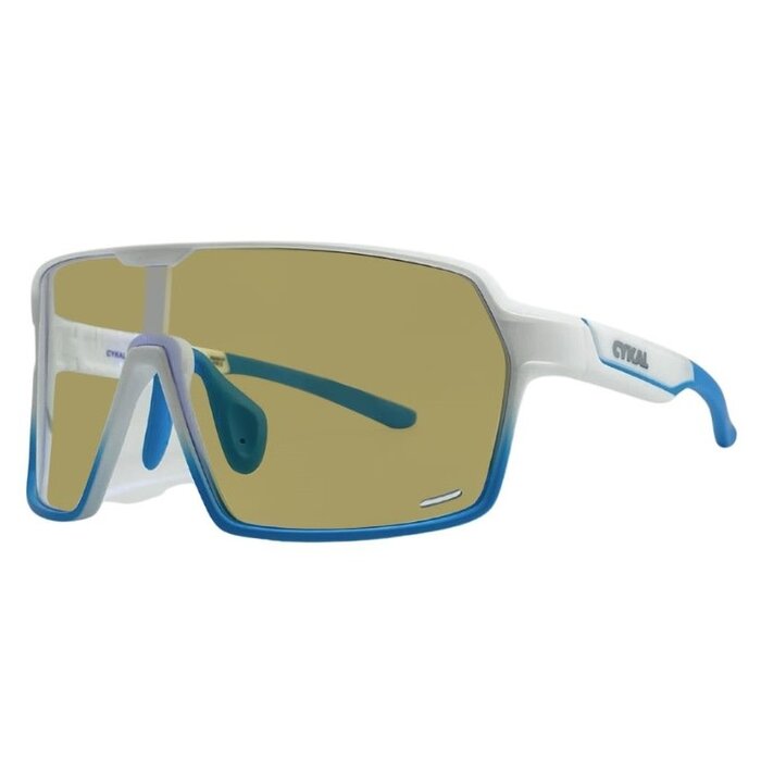 CYKAL CYKAL PILOT SUNGLASSES - MATTE WHITE / BLUE FLASH PHOTOCHROMATIC