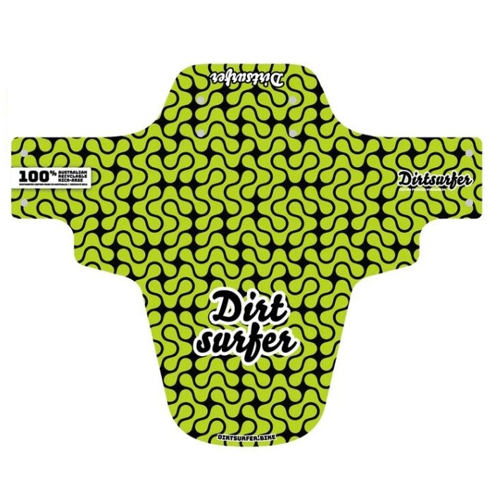 DIRTSURFER DIRTSURFER MUDGUARD - LAVA LAMP LIME
