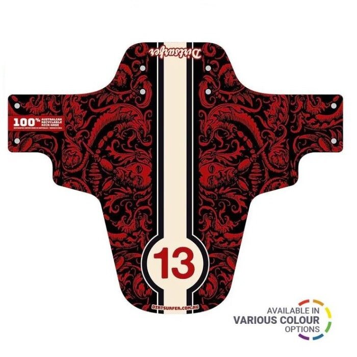 DIRTSURFER DIRTSURFER MUDGUARD - DEMONS RED