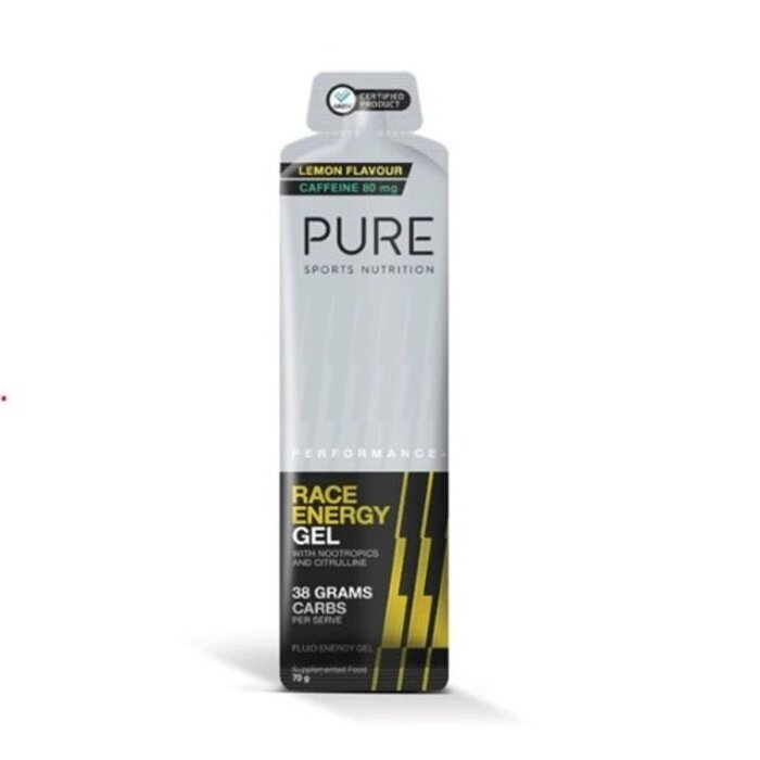 PURE PURE PERFORMANCE PLUS RACE GEL 70G W/ CAFFEINE