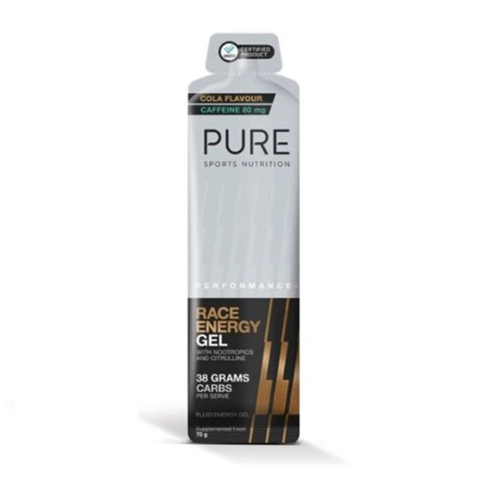 PURE PURE PERFORMANCE PLUS RACE GEL 70G W/ CAFFEINE