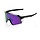 100% S3 SUNGLASSES POLISHED BLACK / HIPER POLARIZED LAVENDER MIRROR