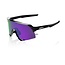100% S3 SUNGLASSES POLISHED BLACK / HIPER POLARIZED LAVENDER MIRROR
