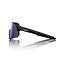 100% S3 SUNGLASSES POLISHED BLACK / HIPER POLARIZED LAVENDER MIRROR