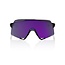 100% S3 SUNGLASSES POLISHED BLACK / HIPER POLARIZED LAVENDER MIRROR