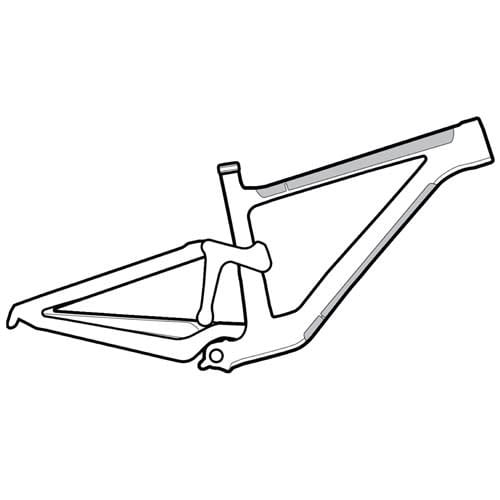 LIZARD SKINS LIZARD SKINS CLEAR FRAME WRAP LARGE