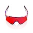 100% S3 SUNGLASSES FDJ GLOSS TRANS RED / BLUE - HIPER FIRE RED MIRROR