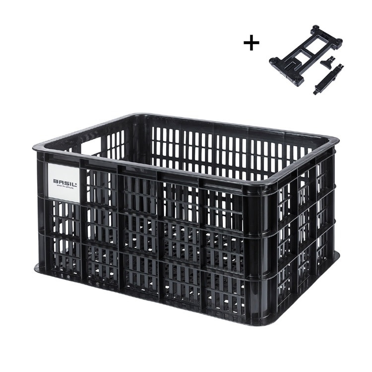 BASIL BASIL MIK BICYCLE CRATE 2.0 LARGE / 40L BLACK
