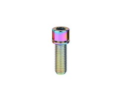 MISC TITANIUM STEM BOLT M7 X 22MM STANDARD HEAD RAINBOW (EACH)