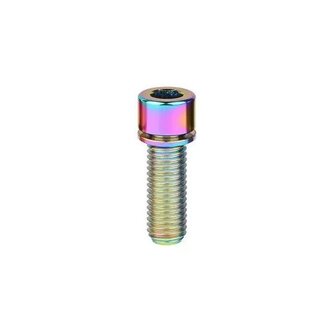 MISC TITANIUM STEM BOLT M7 X 22MM STANDARD HEAD RAINBOW (EACH)
