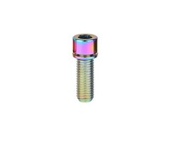 MISC TITANIUM STEM BOLT M5 X 12MM STANDARD HEAD RAINBOW(EACH)