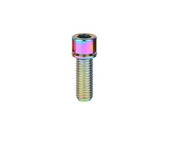 MISC TITANIUM STEM BOLT M5 X 20MM STANDARD HEAD RAINBOW (EACH)