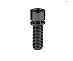 MISC TITANIUM STEM BOLT M6 X 20MM STANDARD HEAD BLACK (EACH)