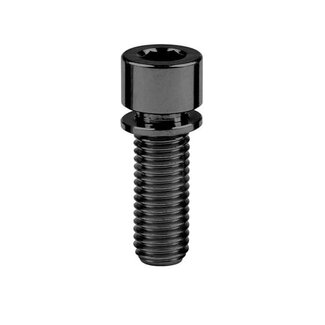 MISC TITANIUM STEM BOLT M5 X 20MM STANDARD HEAD BLACK (EACH)