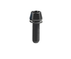 MISC TITANIUM STEM BOLT M6 X 25MM TAPERED HEAD BLACK (EACH)
