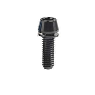 MISC TITANIUM STEM BOLT M6 X 25MM TAPERED HEAD BLACK (EACH)