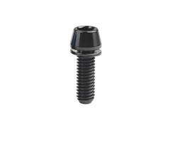 MISC TITANIUM STEM BOLT M6 X 20MM TAPERED HEAD BLACK (EACH)