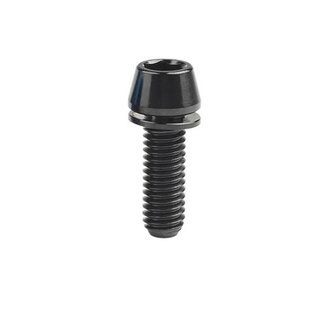 MISC TITANIUM STEM BOLT M6 X 20MM TAPERED HEAD BLACK (EACH)