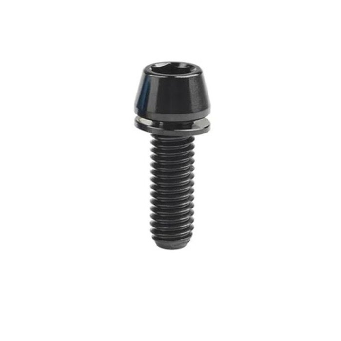 MISC TITANIUM STEM BOLT M6 X 20MM TAPERED HEAD BLACK (EACH)