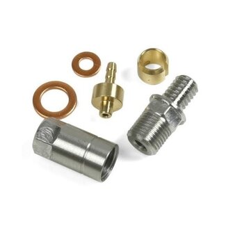 HOPE HOPE STRAIGHT CONNECTOR COMPLETE – 5MM BLACK
