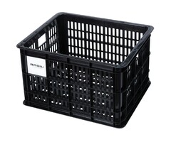 BASIL BASIL BICYCLE CRATE MEDIUM 29.5 L RECYCLED BLACK