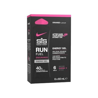 SCIENCE IN SPORT SIS X NIKE RUN FUEL ENDURANCE GEL ORANGE 60ML X 6